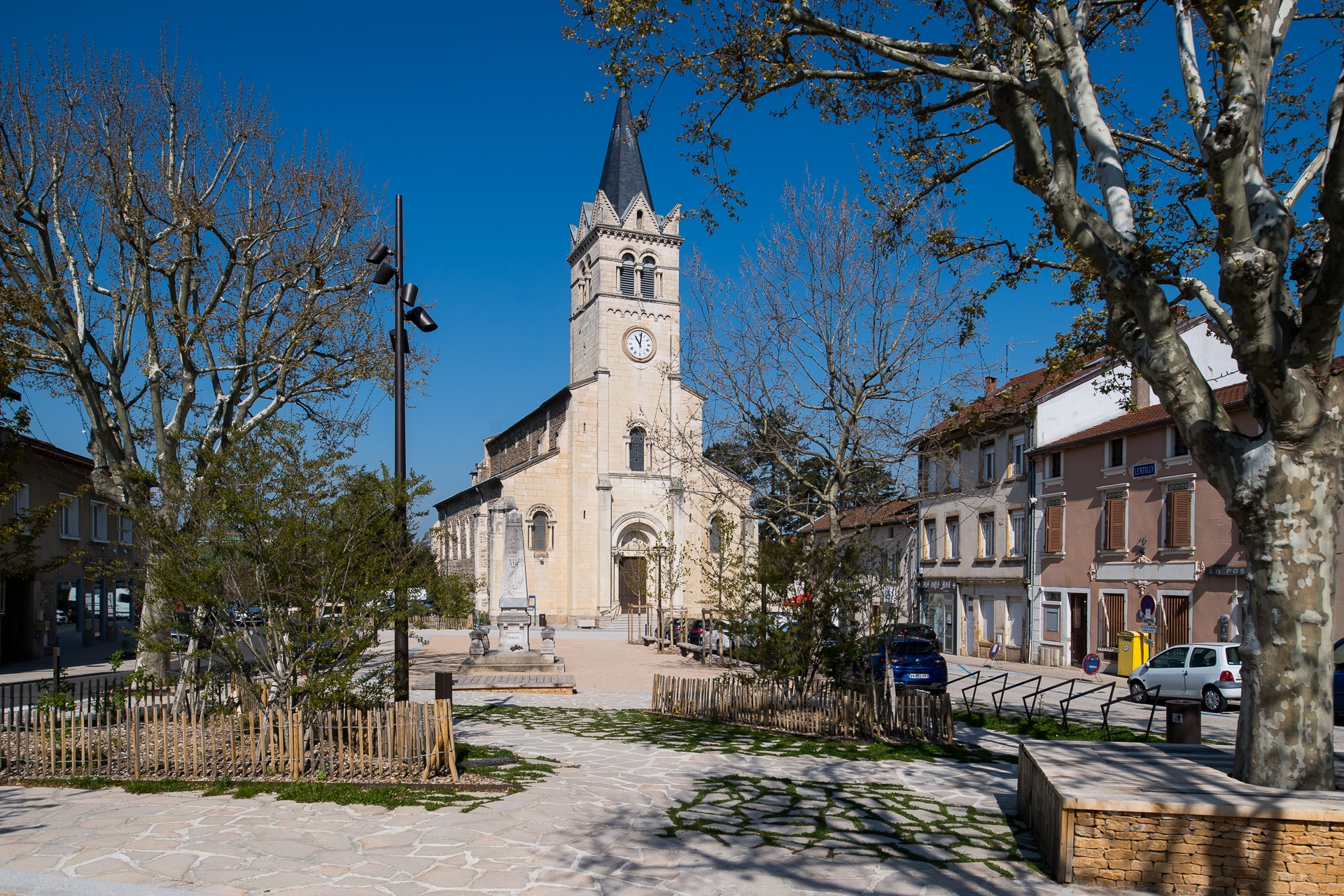 Aménagement paysager du centre bourg de Lentilly