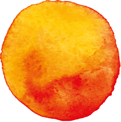 Rond orange Green Style