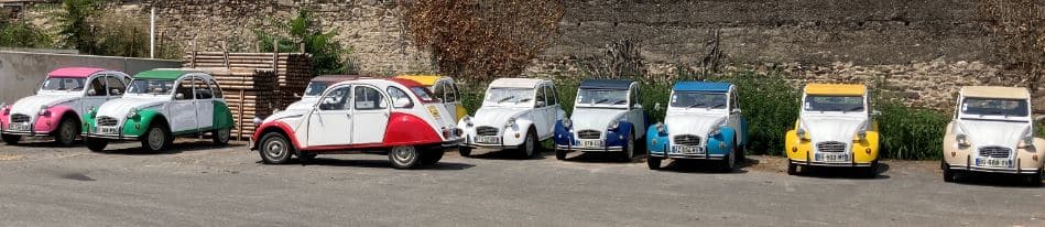 Des 2CV alignées